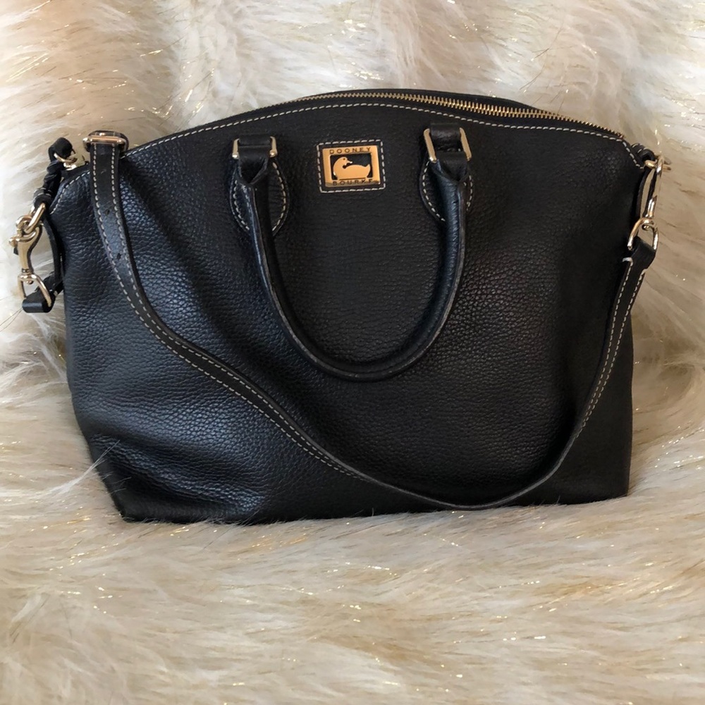 Dooney and Bourke black leather satchel